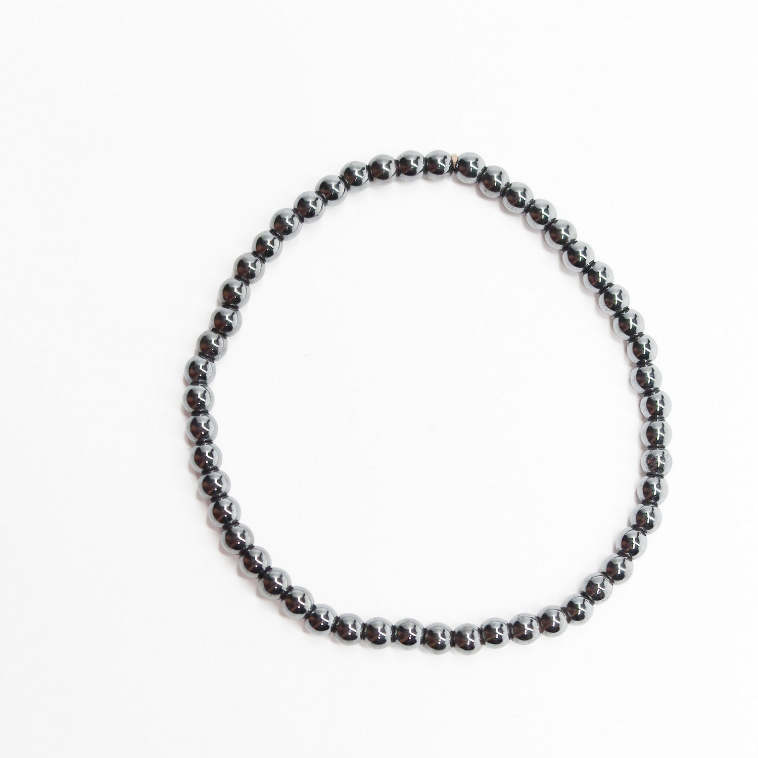 Pulsera de piedra natural de Hematite de 4mm