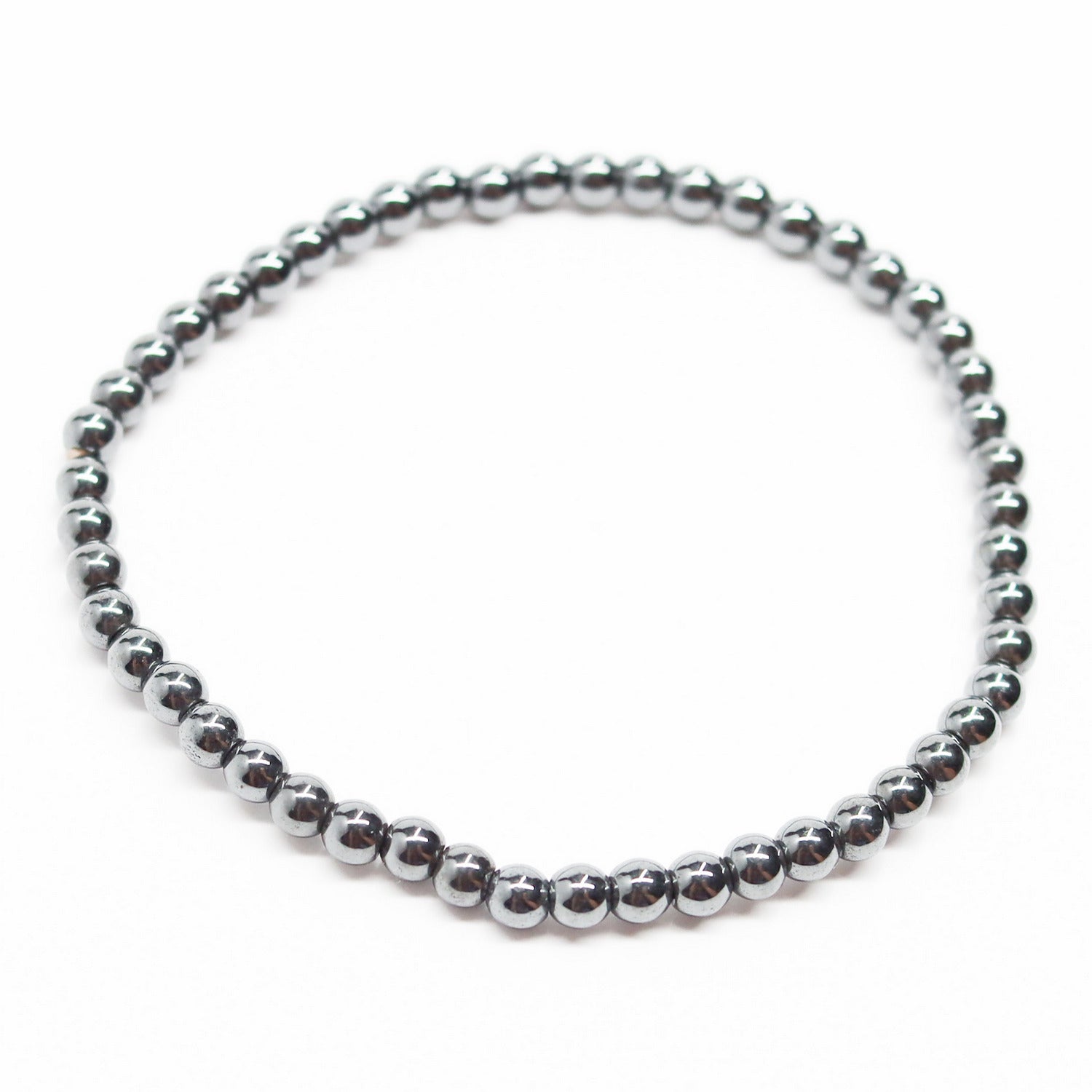 Pulsera de piedra natural de Hematite de 4mm