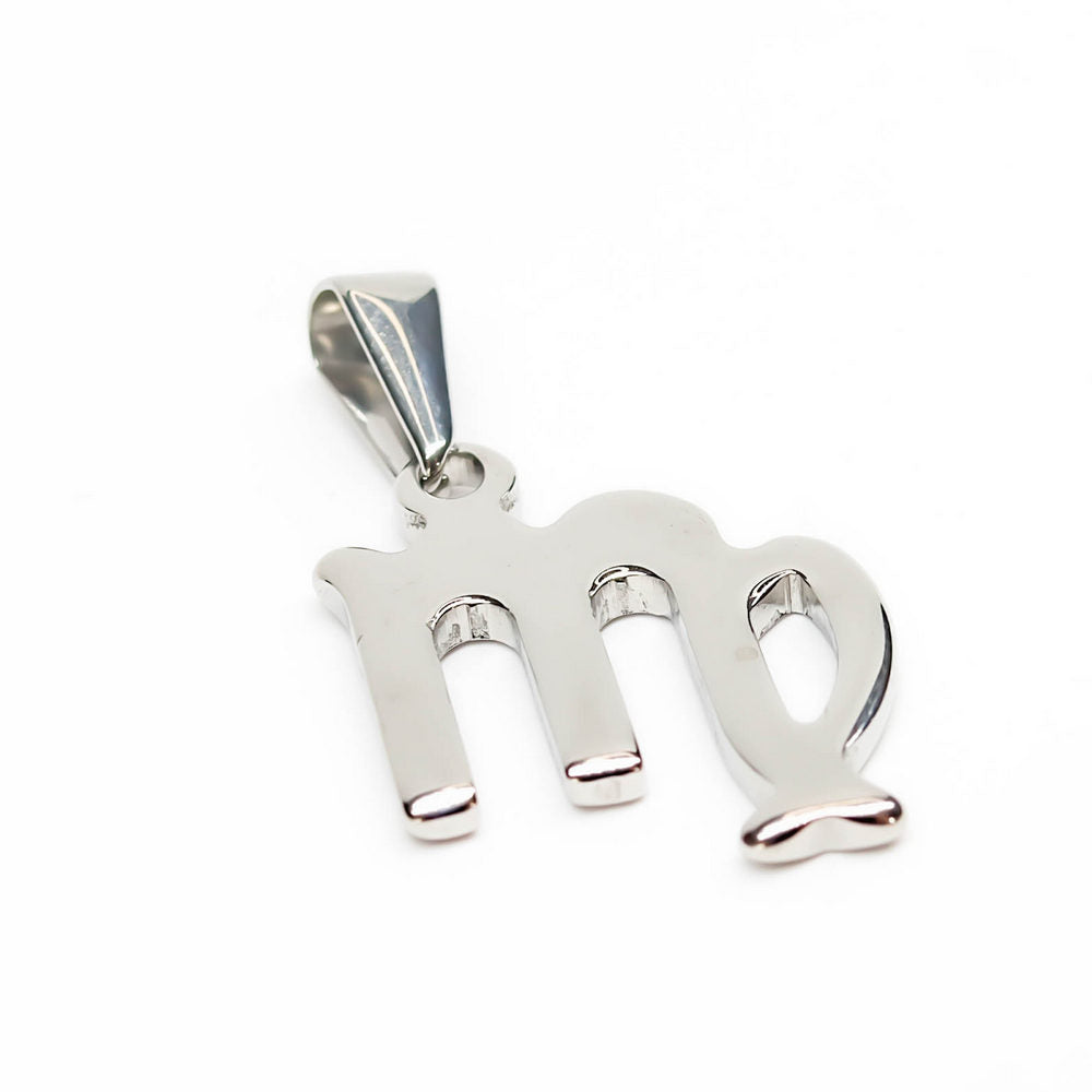 Colgante de acero inoxidable con forma del Signo del zodiaco Virgo de 20mm