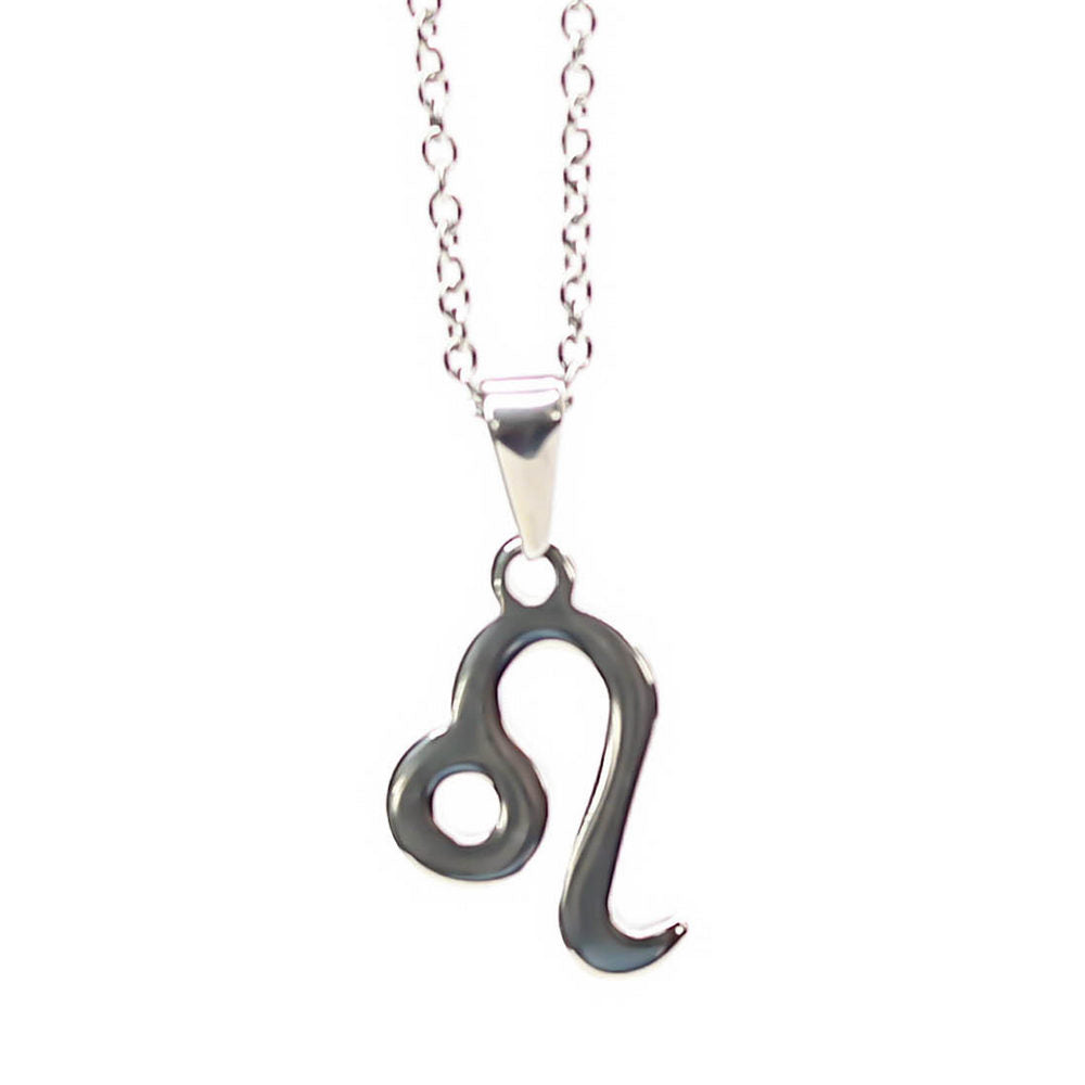 Colgante de acero inoxidable con forma del Signo del zodiaco Leo de 20mm