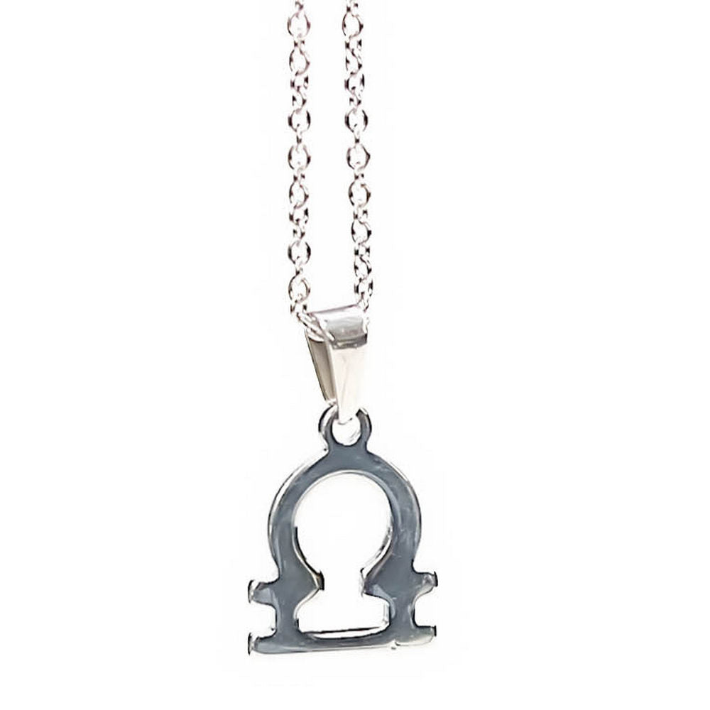 Colgante de acero inoxidable con forma del Signo del zodiaco Libra de 20mm