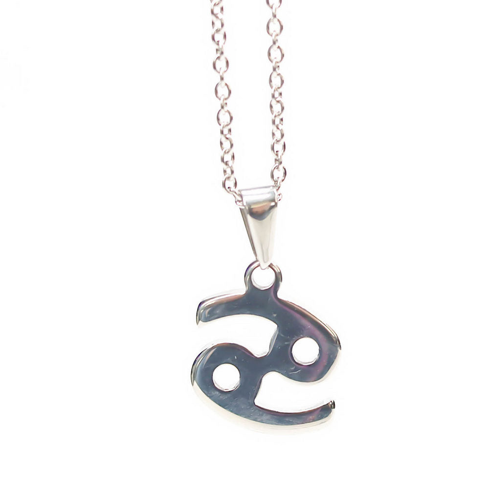 Colgante de acero inoxidable con forma del Signo del zodiaco Cáncer de 20mm