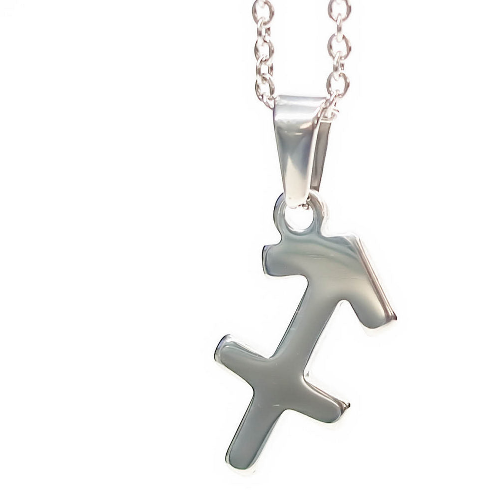 Colgante de acero inoxidable con forma del Signo del zodiaco Sagitario de 20mm