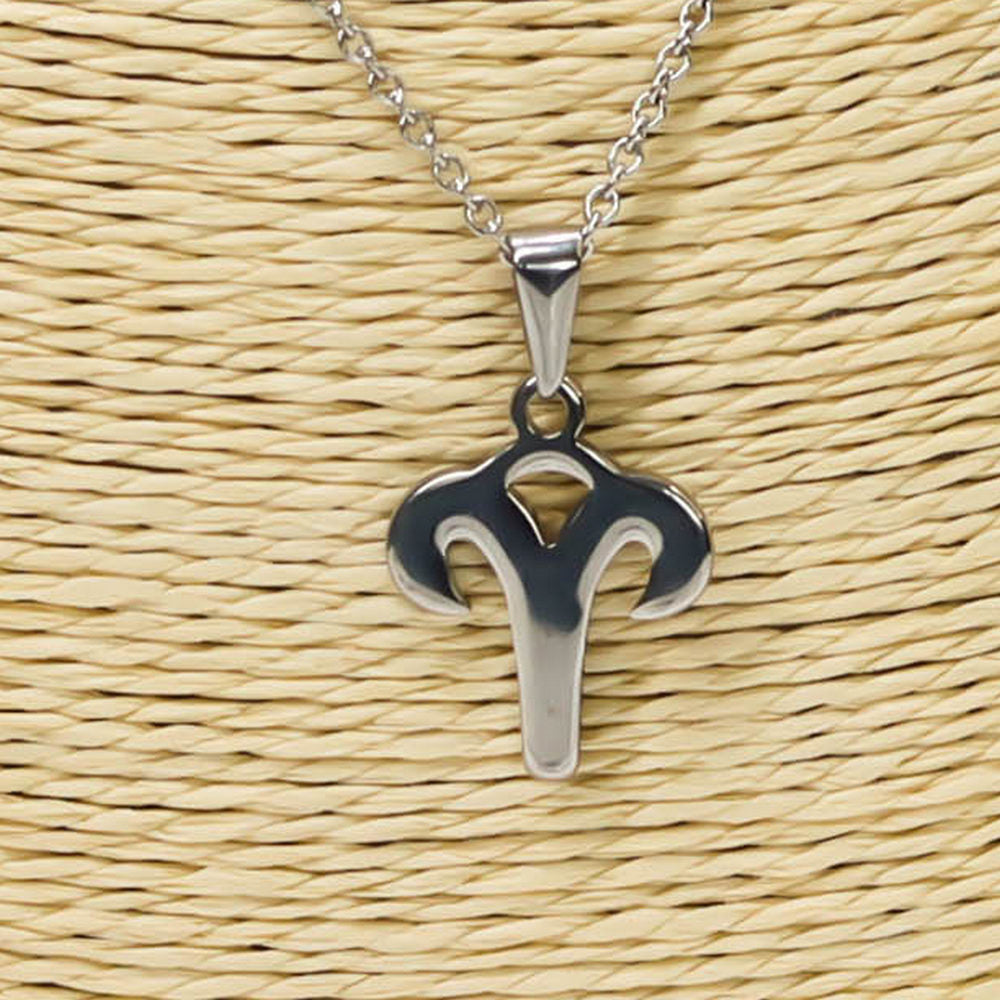 Colgante de acero inoxidable con forma del Signo del zodiaco Aries de 20mm