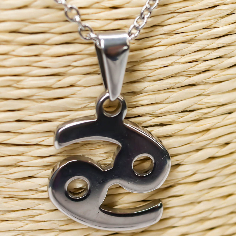 Colgante de acero inoxidable con forma del Signo del zodiaco Cáncer de 20mm