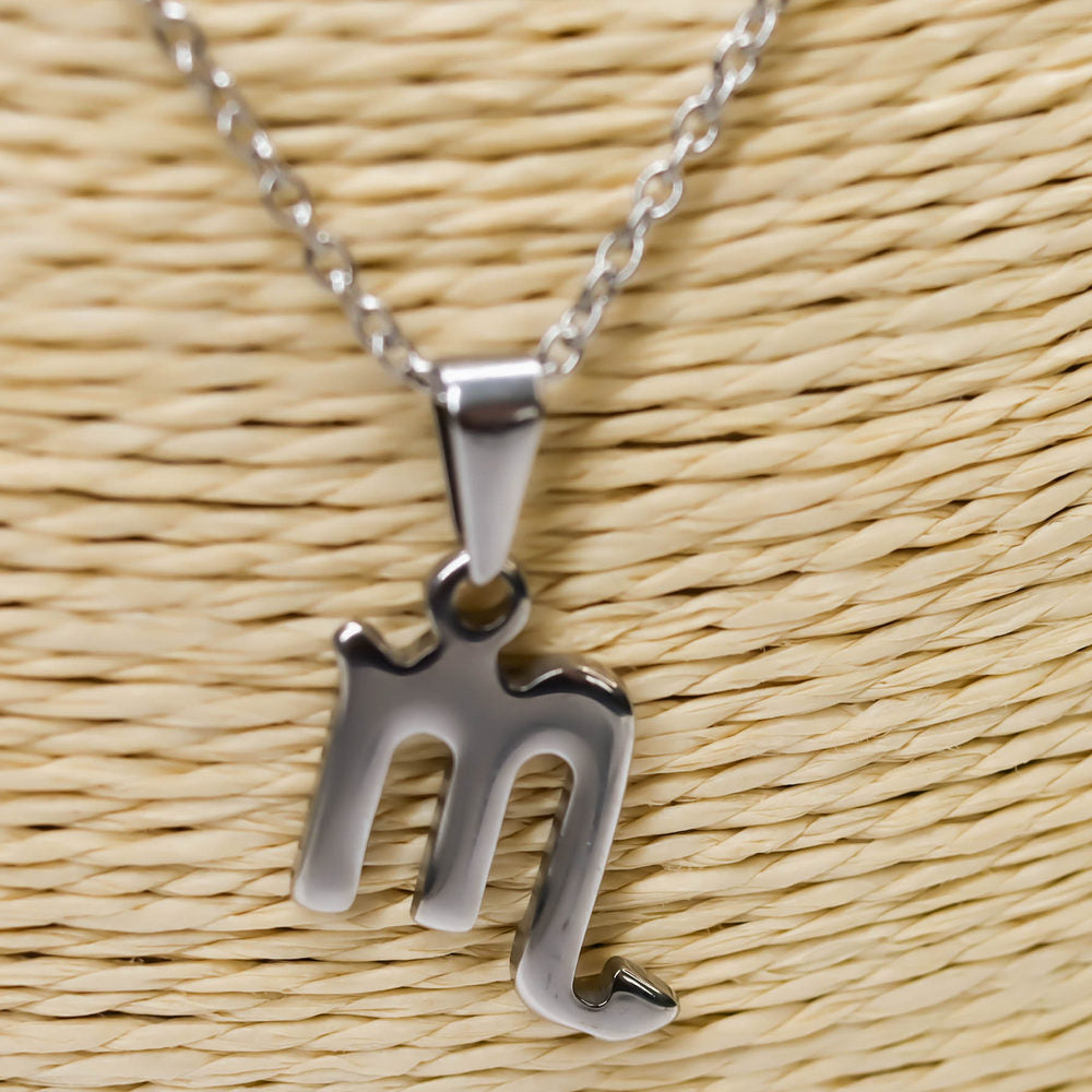 Colgante de acero inoxidable con forma del Signo del zodiaco Escorpio de 20mm