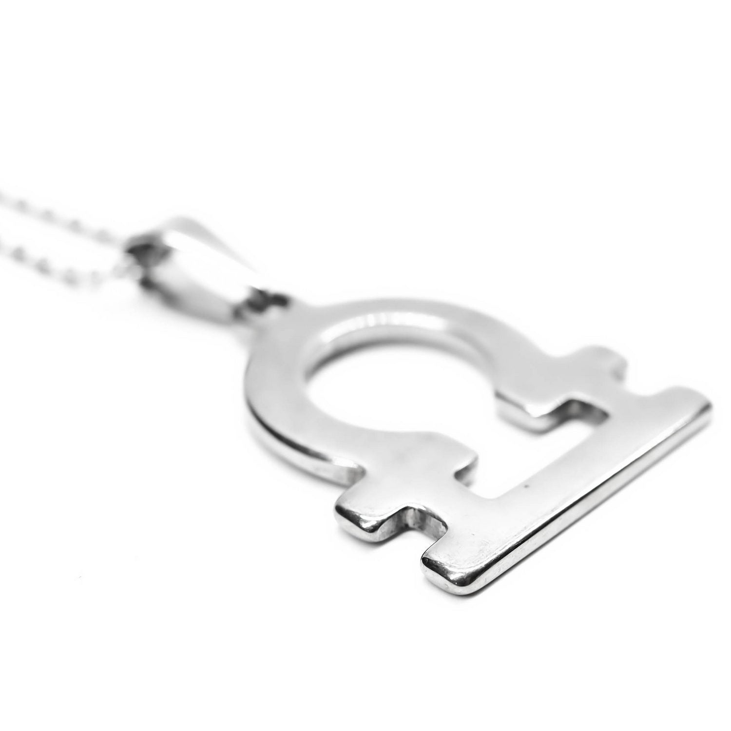 Colgante de acero inoxidable con forma del Signo del zodiaco Libra de 28mm