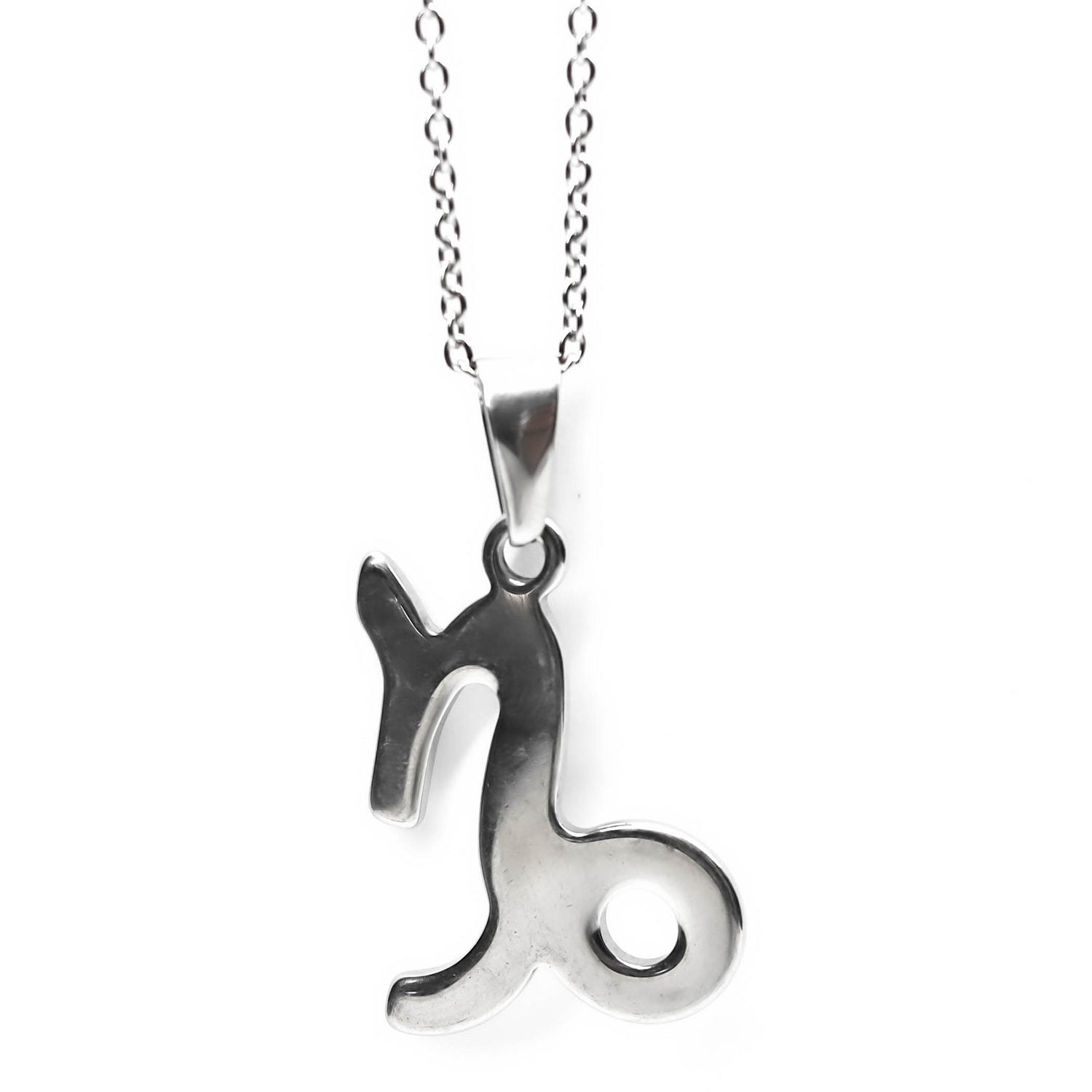 Colgante de acero inoxidable con forma del Signo del zodiaco Capricornio de 28mm