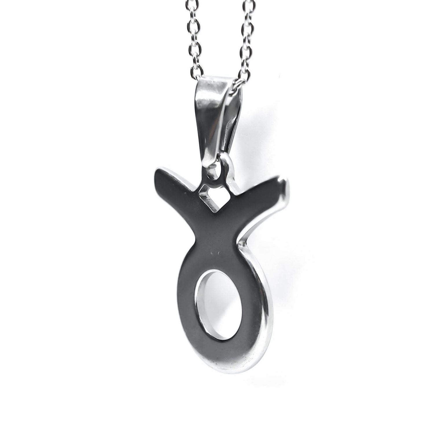 Colgante de acero inoxidable con forma del Signo del zodiaco Tauro de 28mm