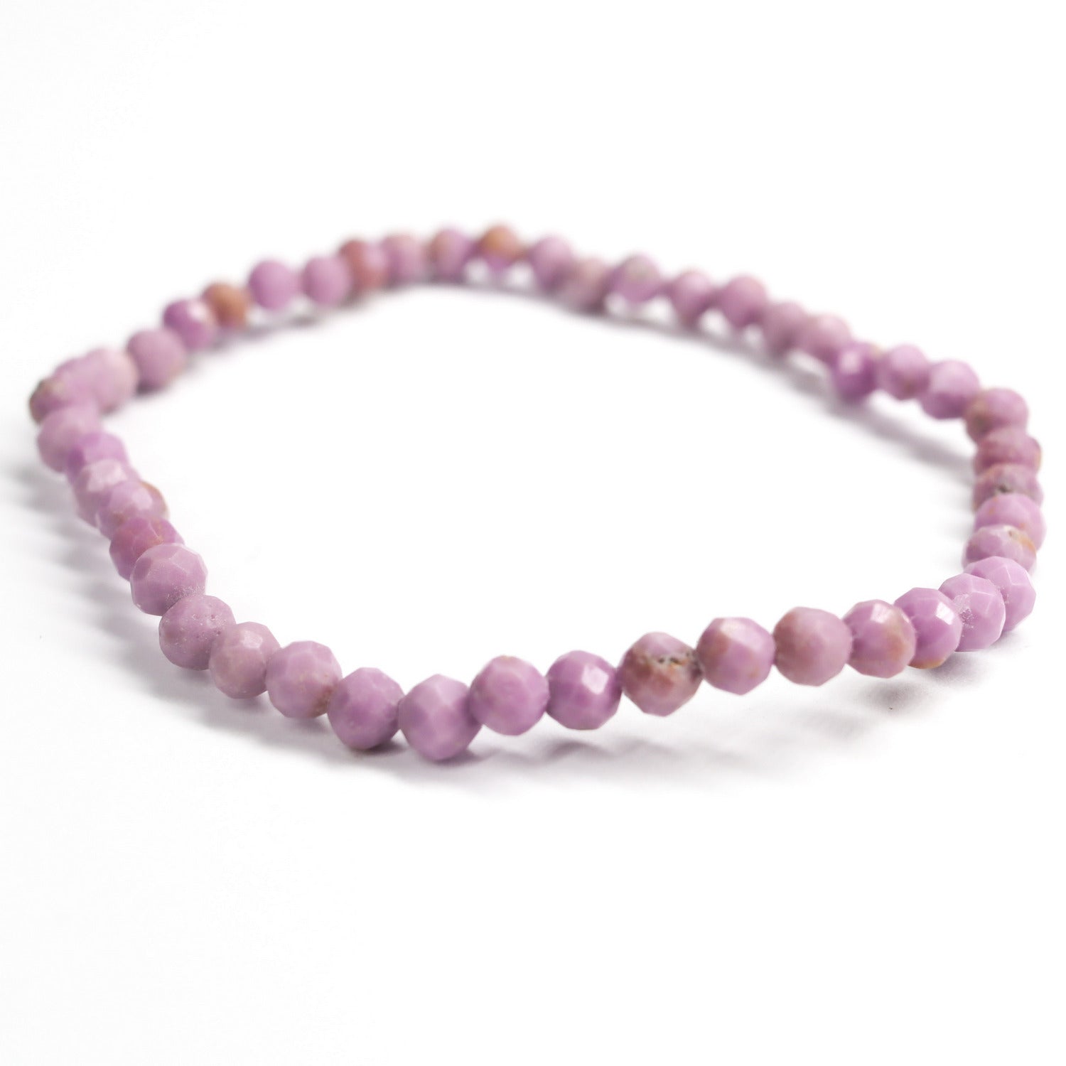 Pulsera elástica de Fosfosiderita facetada de 3mm