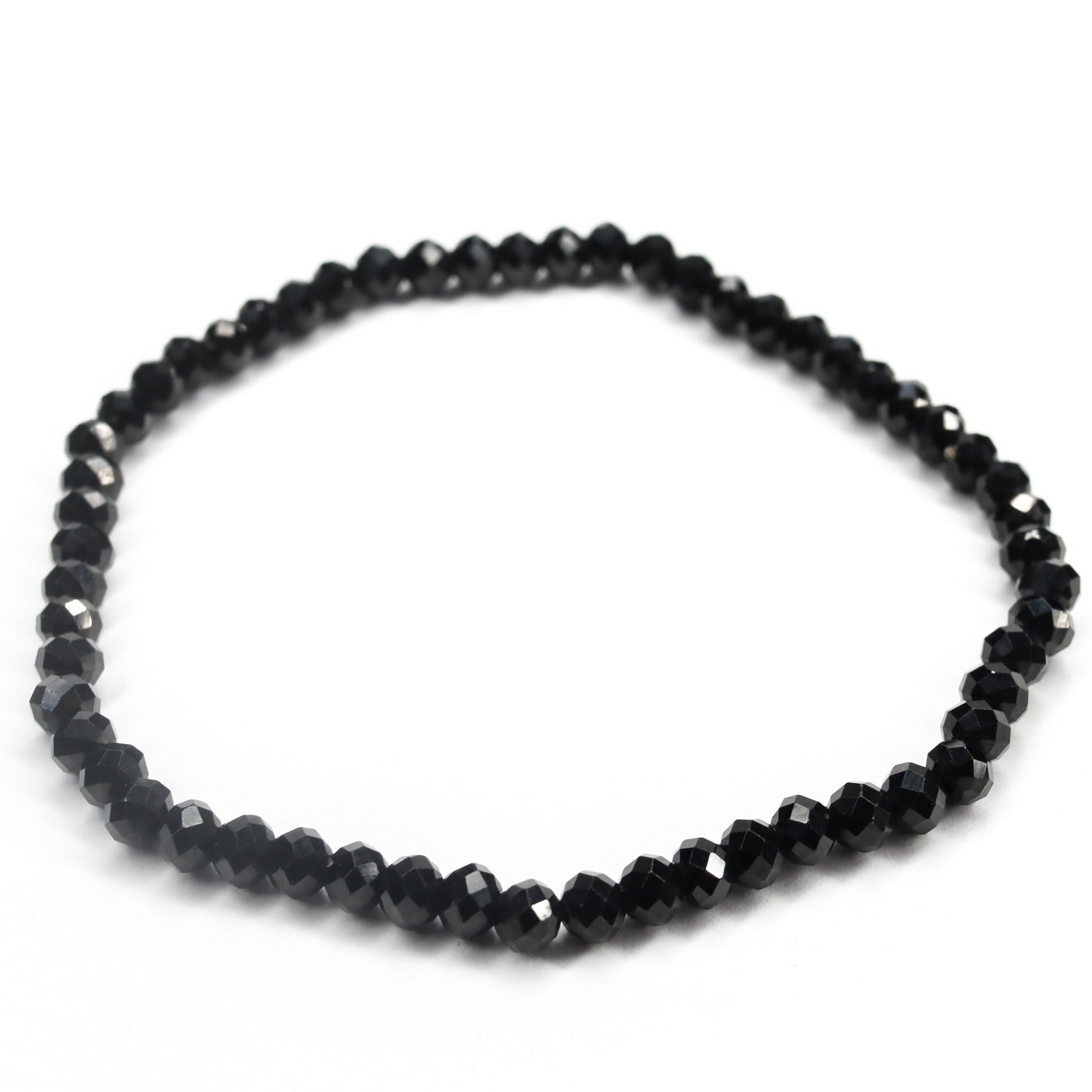 Pulsera elástica de Espinela facetada de 3x4mm