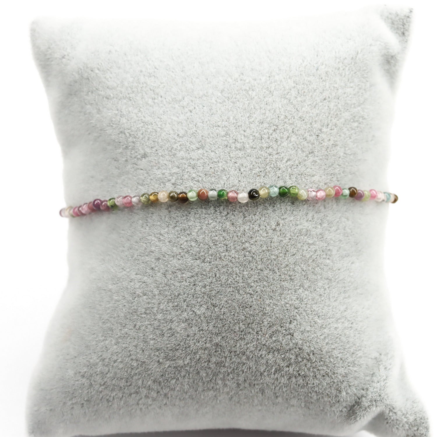Pulsera elástica de Turmalina sandía de 2mm