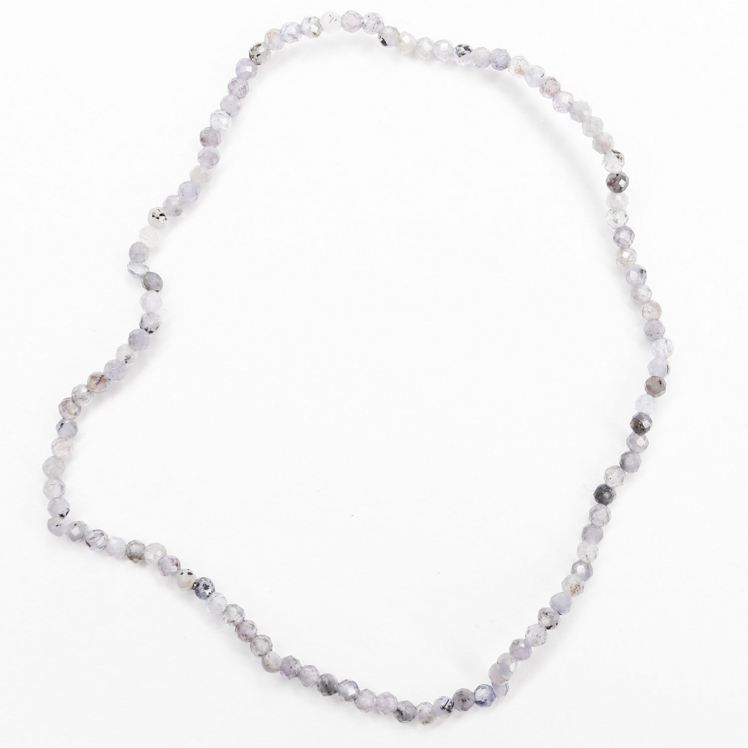 Pulsera elástica de Tanzanita facetada de 2mm