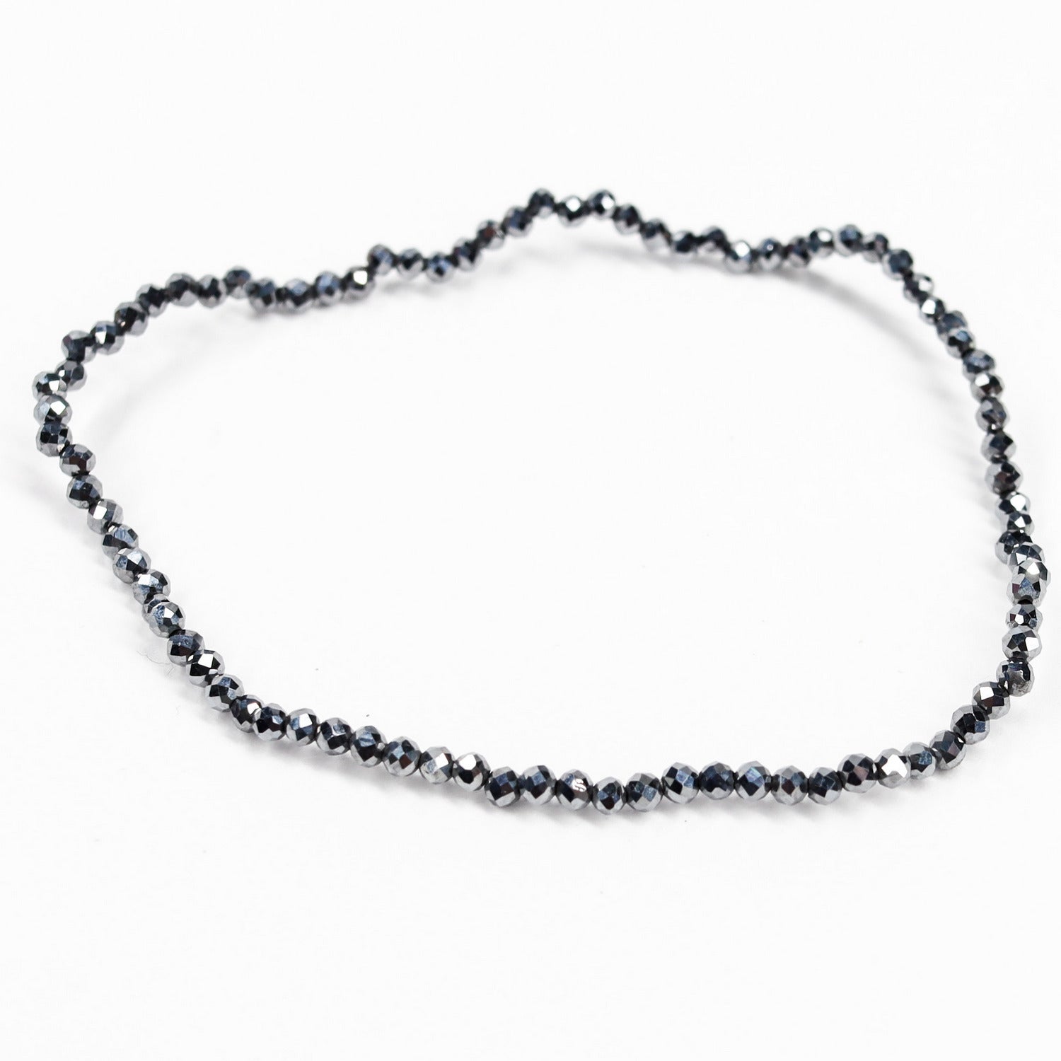 Pulsera elástica de Terahercio facetado de 2mm