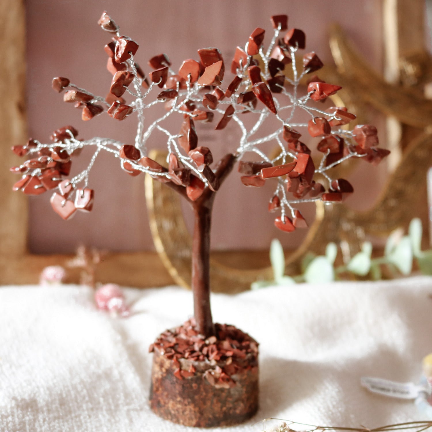 Àrbol De Feng Shui De Jaspe Rojo