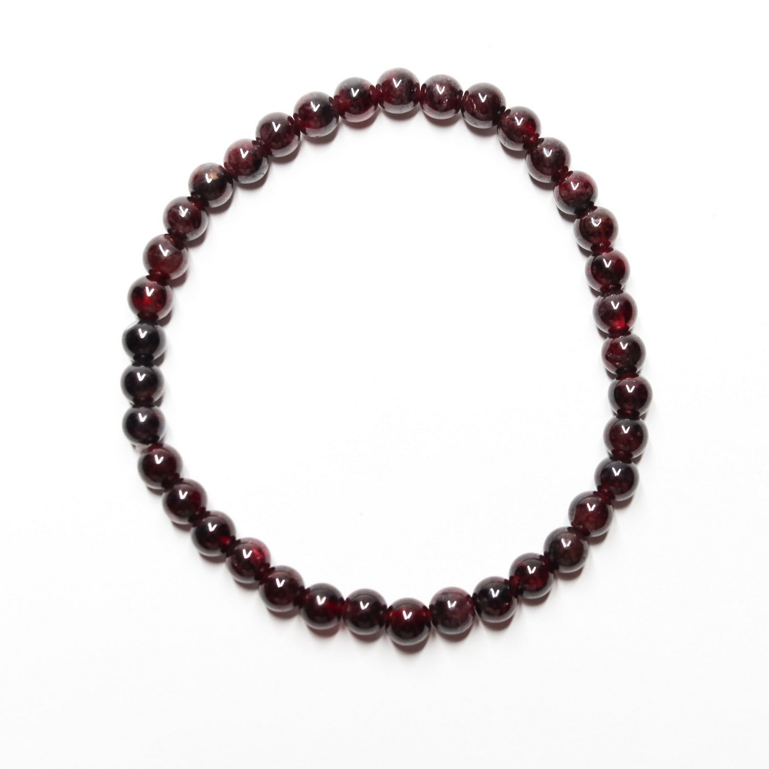 Pulsera de piedra natural de Granate de 6mm