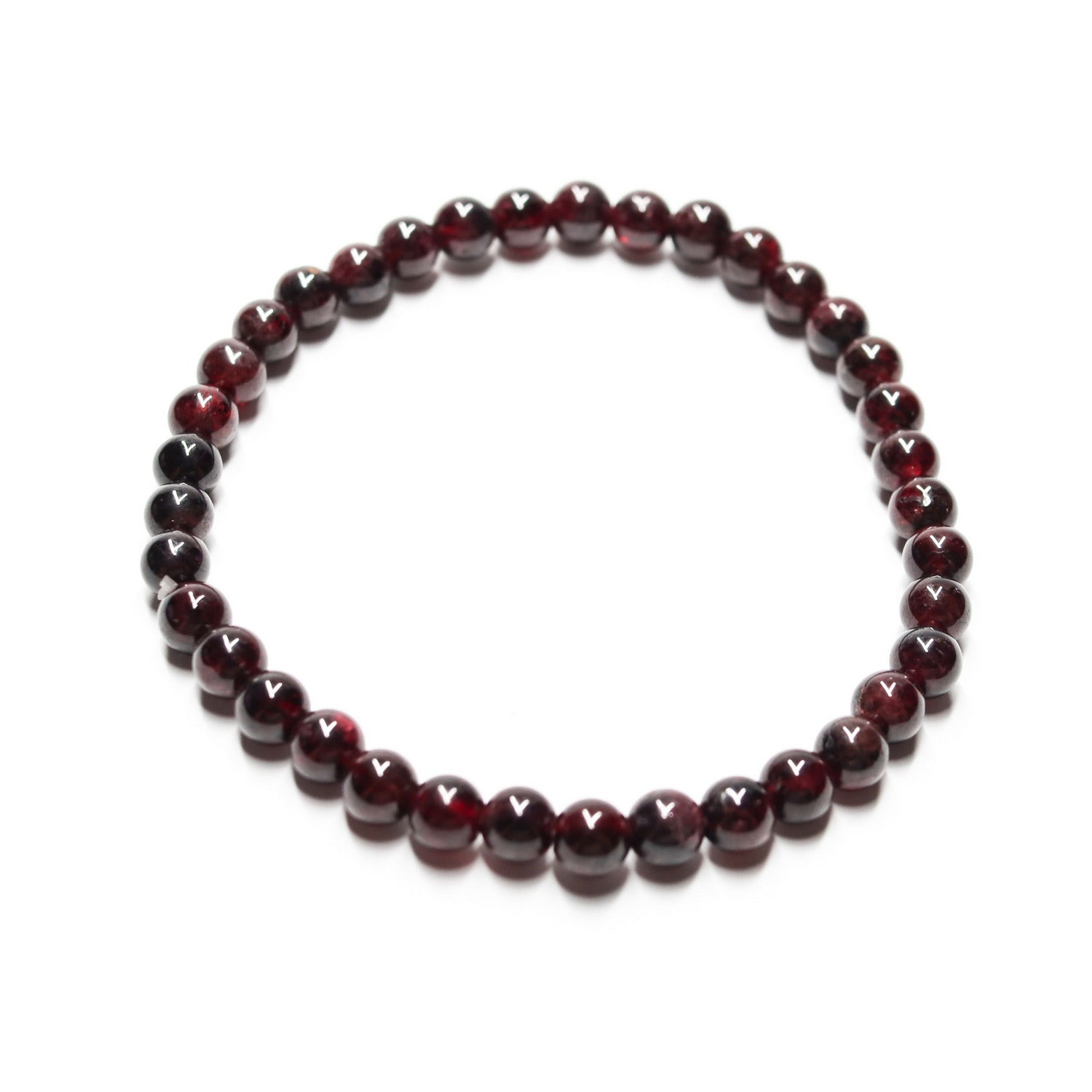 Pulsera de piedra natural de Granate de 6mm