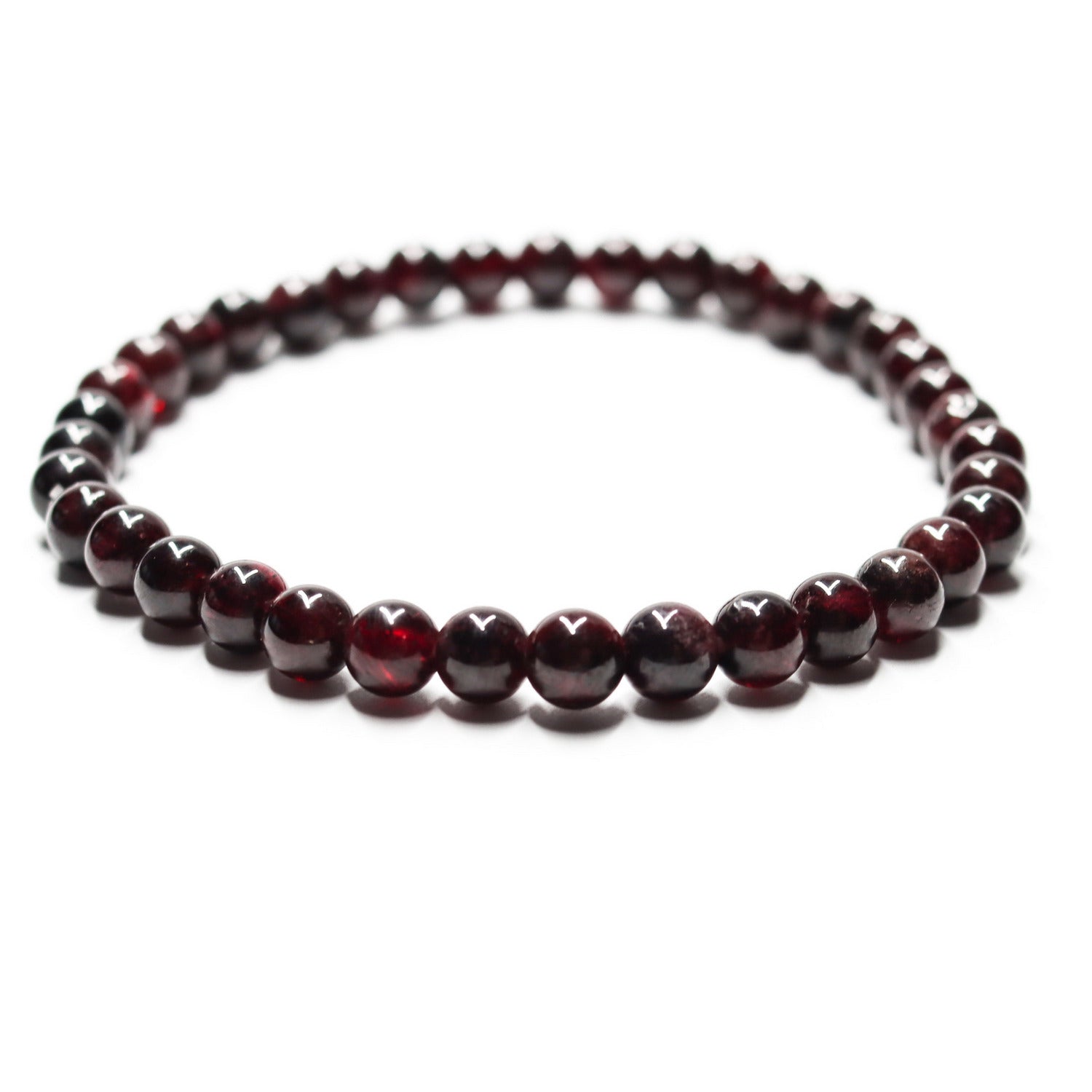 Pulsera de piedra natural de Granate de 6mm