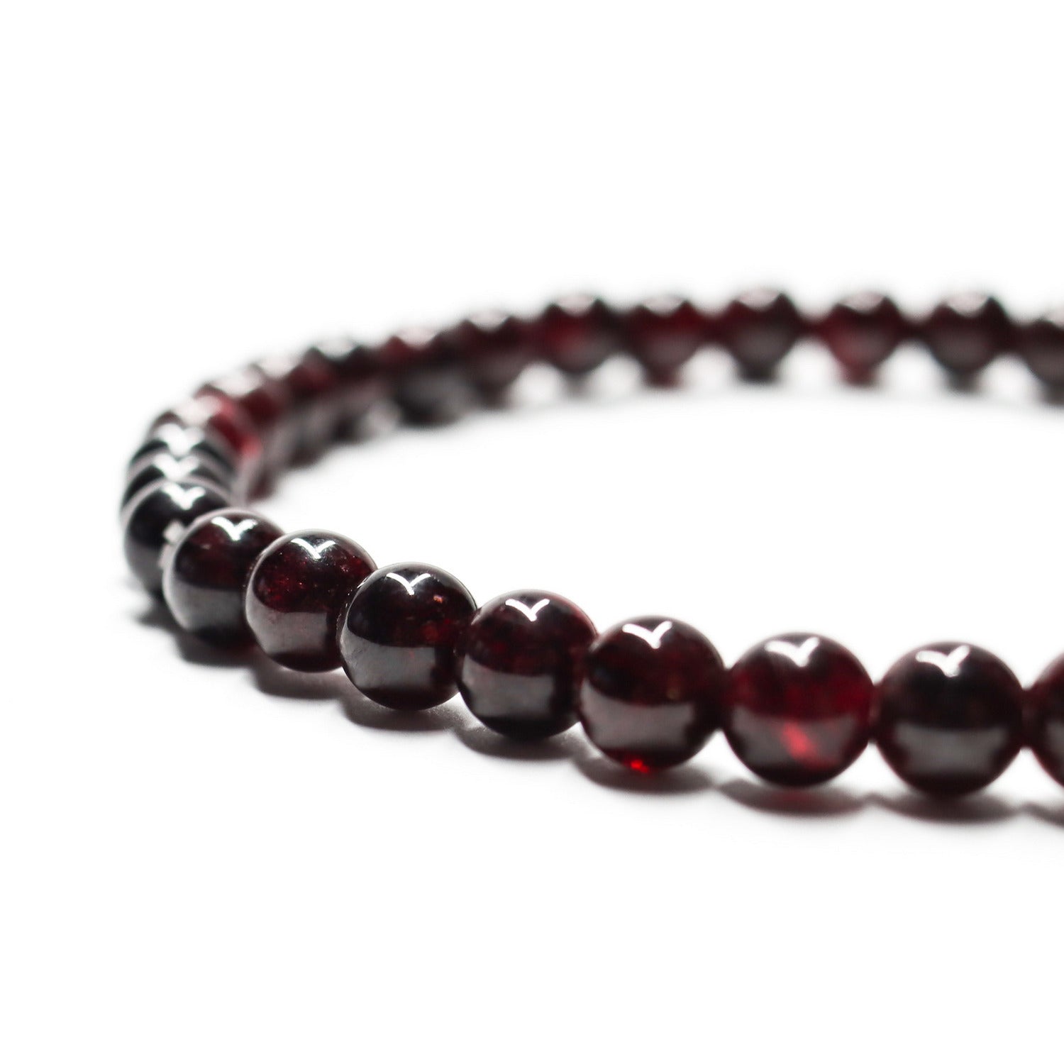 Pulsera de piedra natural de Granate de 6mm