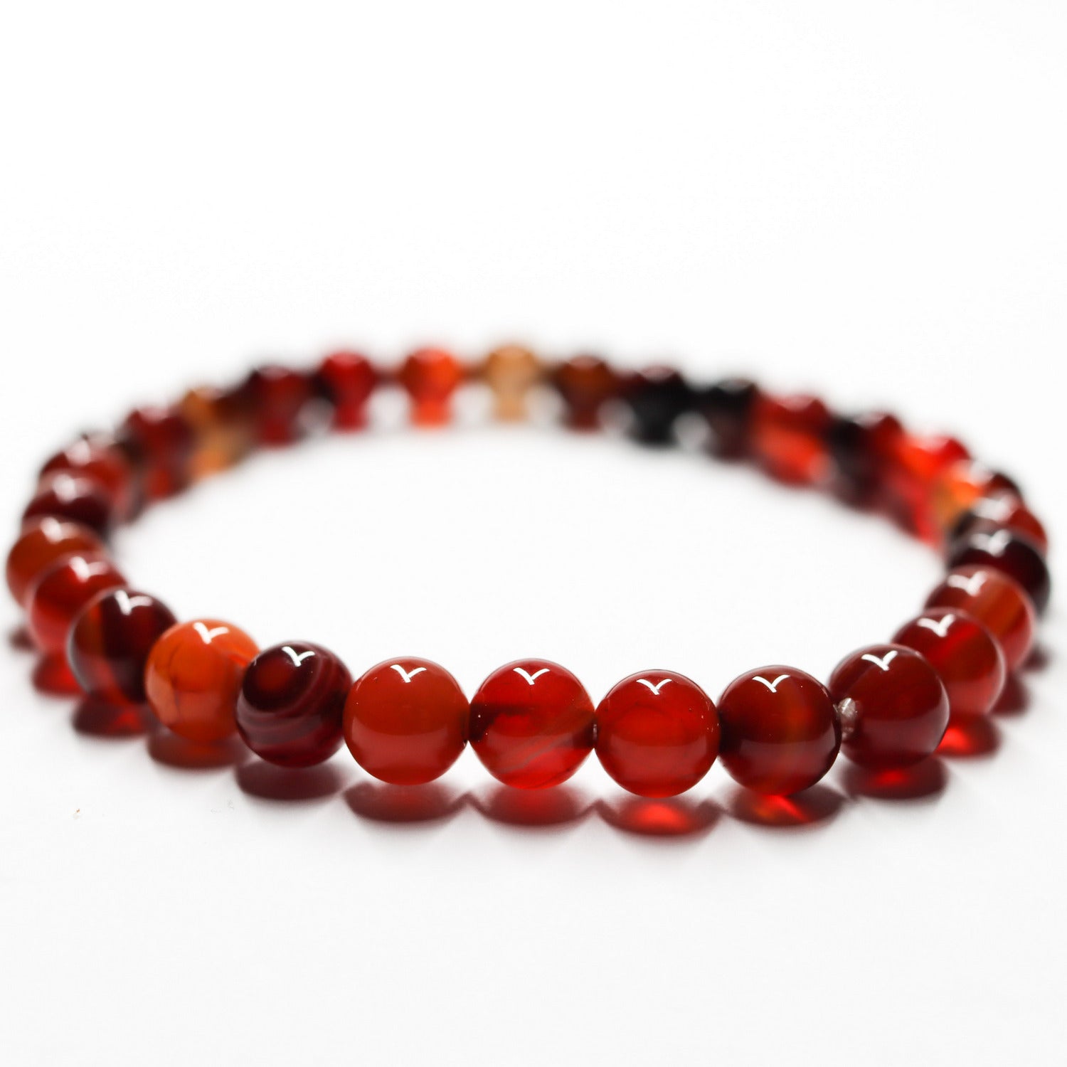 Pulsera de piedra natural de Ágata árbol de 6mm