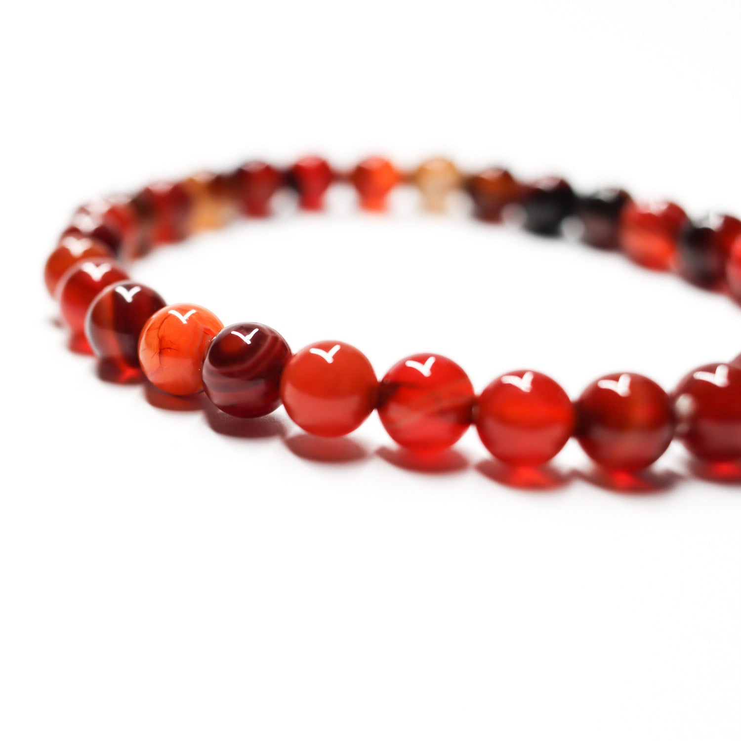 Pulsera de piedra natural de Ágata árbol de 6mm