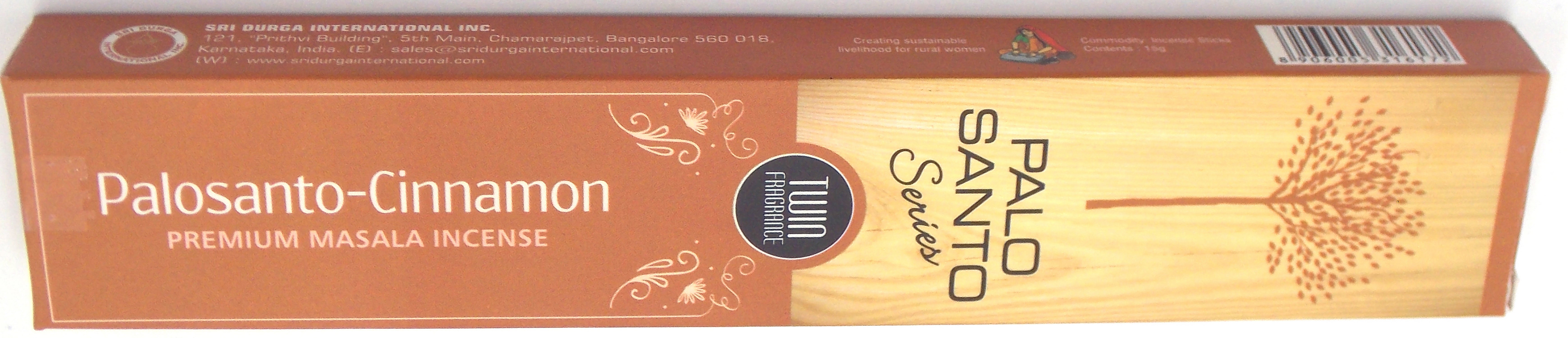 INCIENSO DE MARCA PALO SANTO SERIES FRAGANCIA CANELA 15 unidades