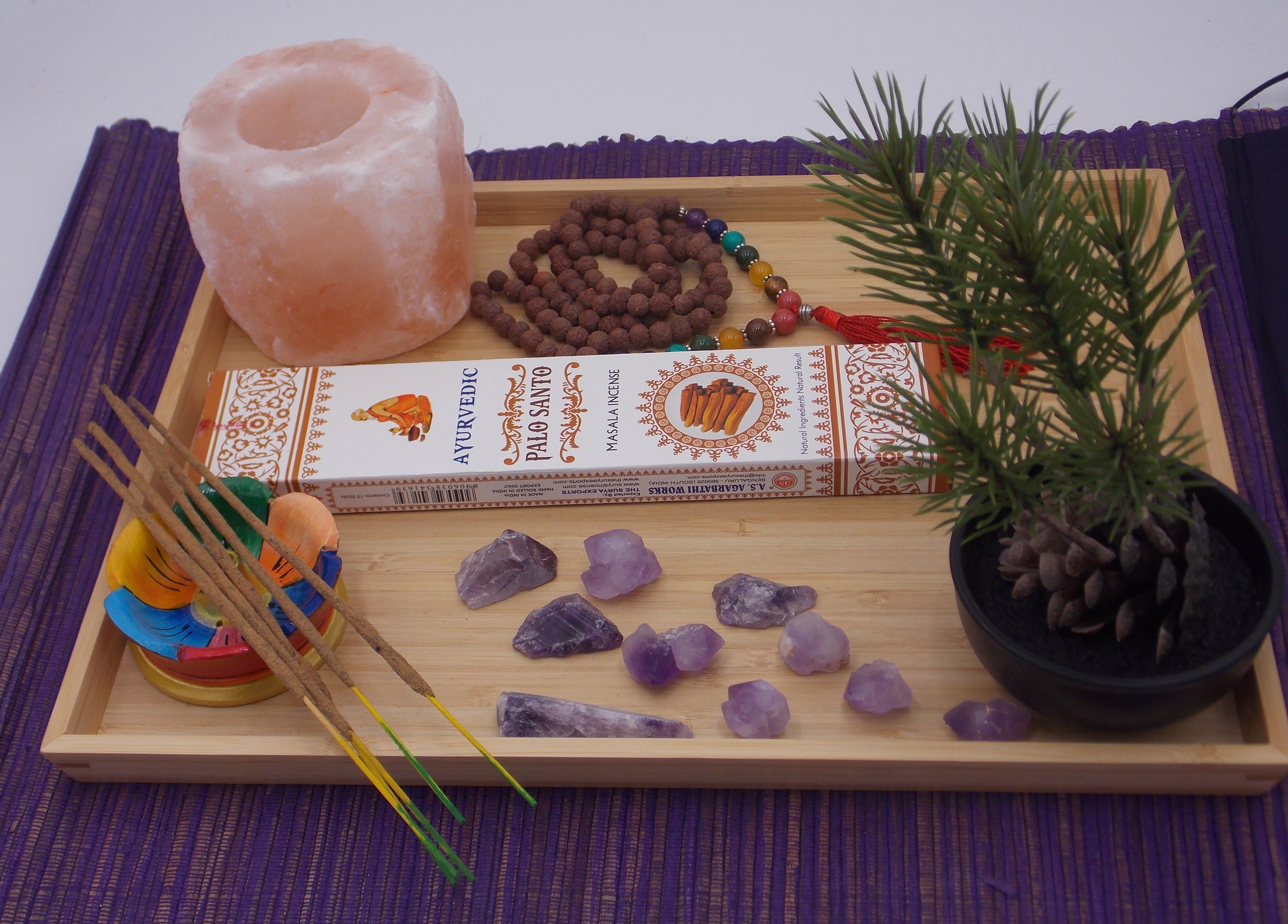 INCIENSO DE MARCA AYURVEDIC FRAGANCIA PALO SANTO 15 unidades