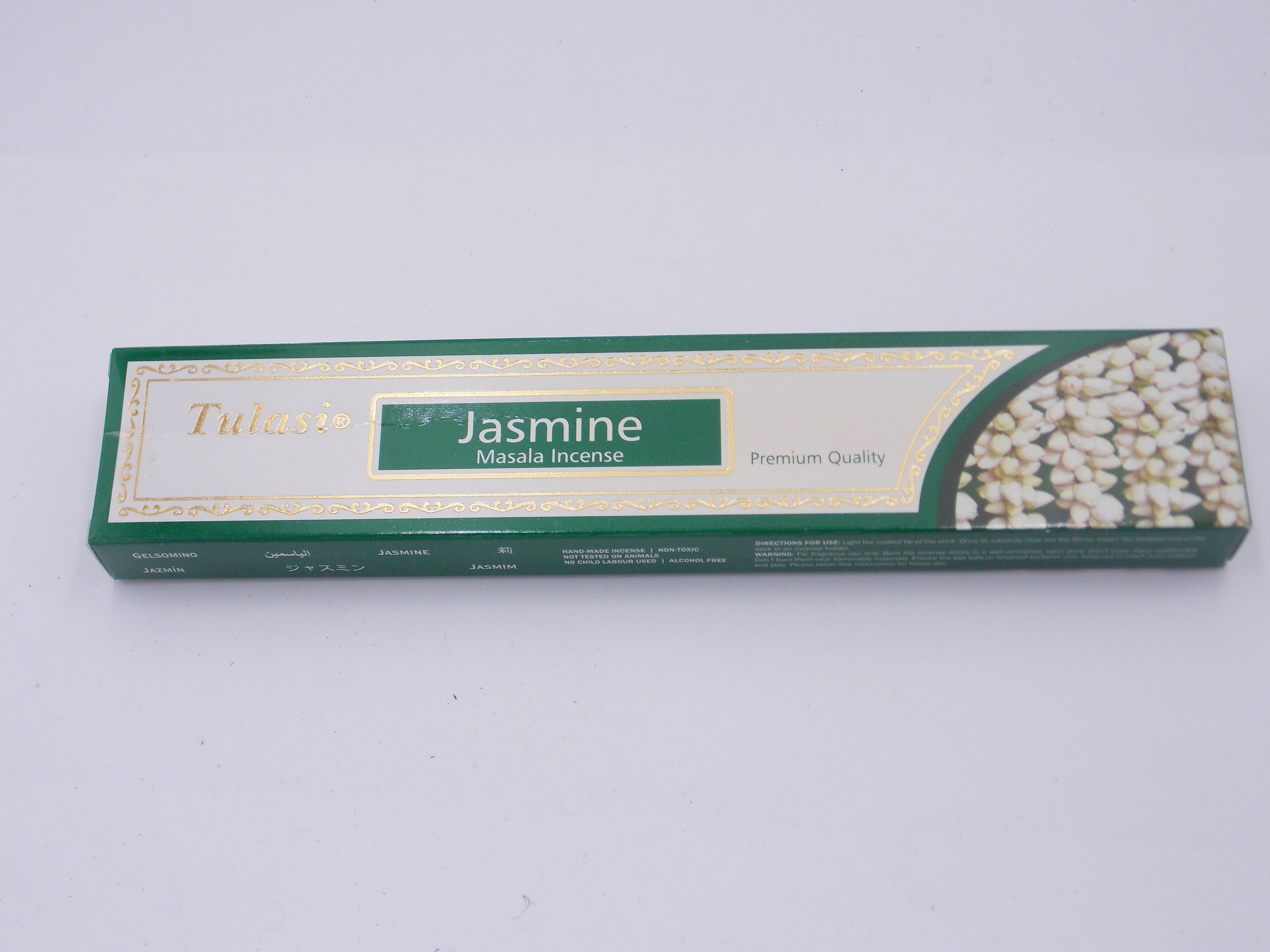 INCIENSO DE MARCA TULASI FRAGANCIA JAZMÍN