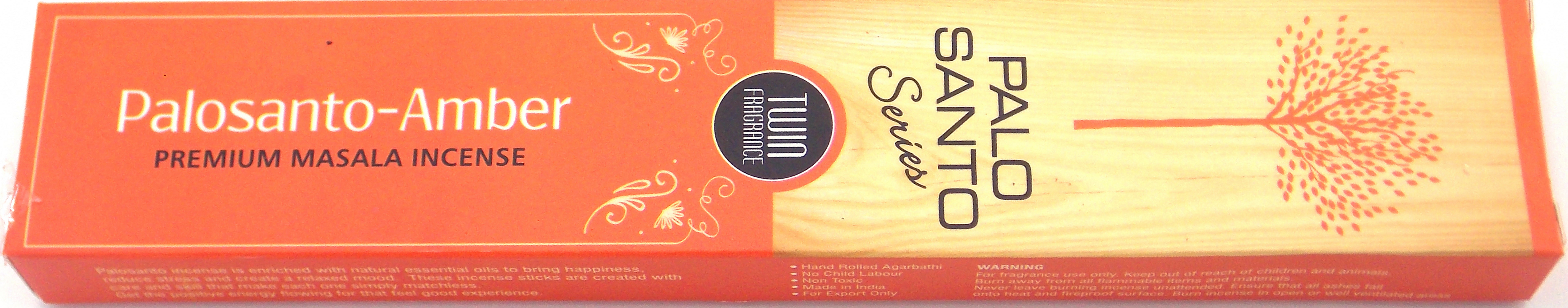 INCIENSO DE MARCA PALO SANTO SERIES FRAGANCIA ÁMBAR 15 unidades