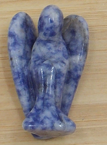 Figura de ángel de Sodalita de 35mm aprox