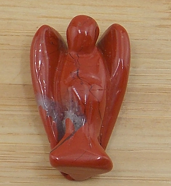 Figura ángel de Jaspe rojo de 35mm aprox.
