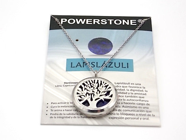Colgante con motivo de Árbol de la vida 2 con una piedra de Lapislázuli