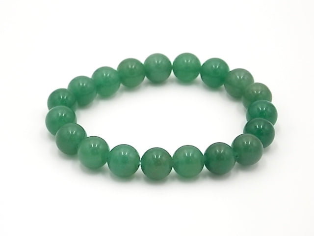 Pulsera de piedra natural de Venturina verde de 10mm