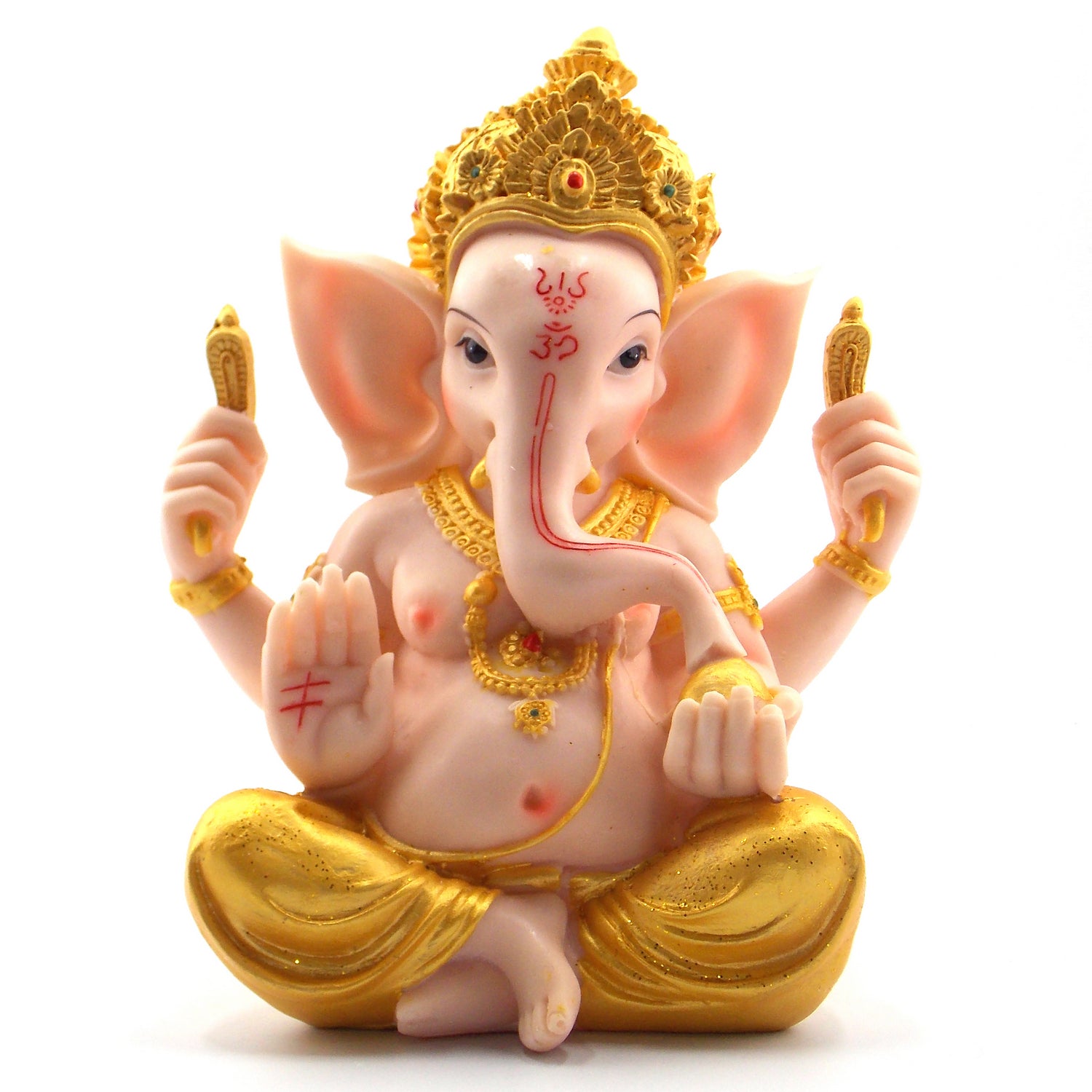 Figura de Ganesha hecho con resina. Tamaño: 19x14x10cm