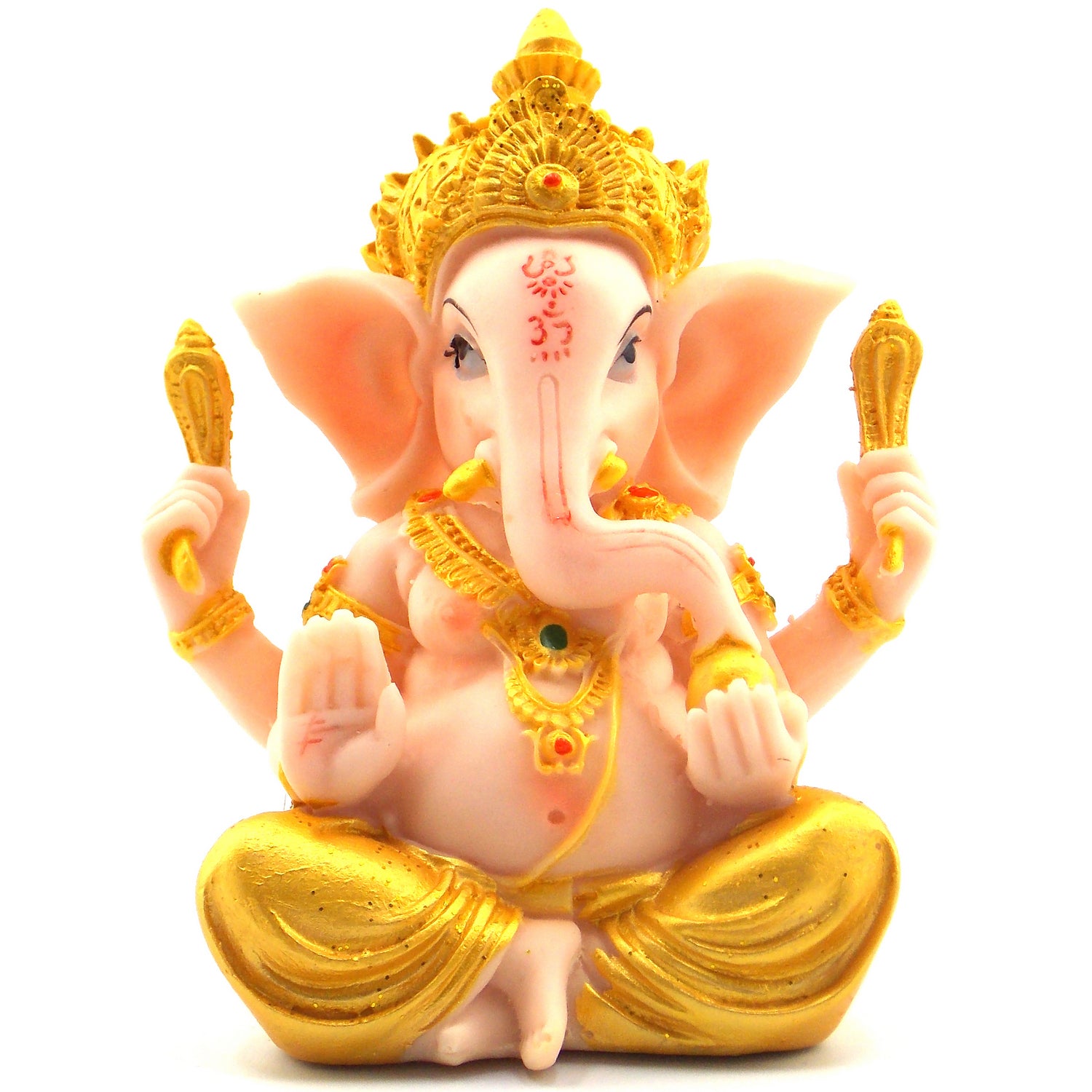 Figura de Ganesha hecho con resina. Tamaño: 11x9x6,5cm