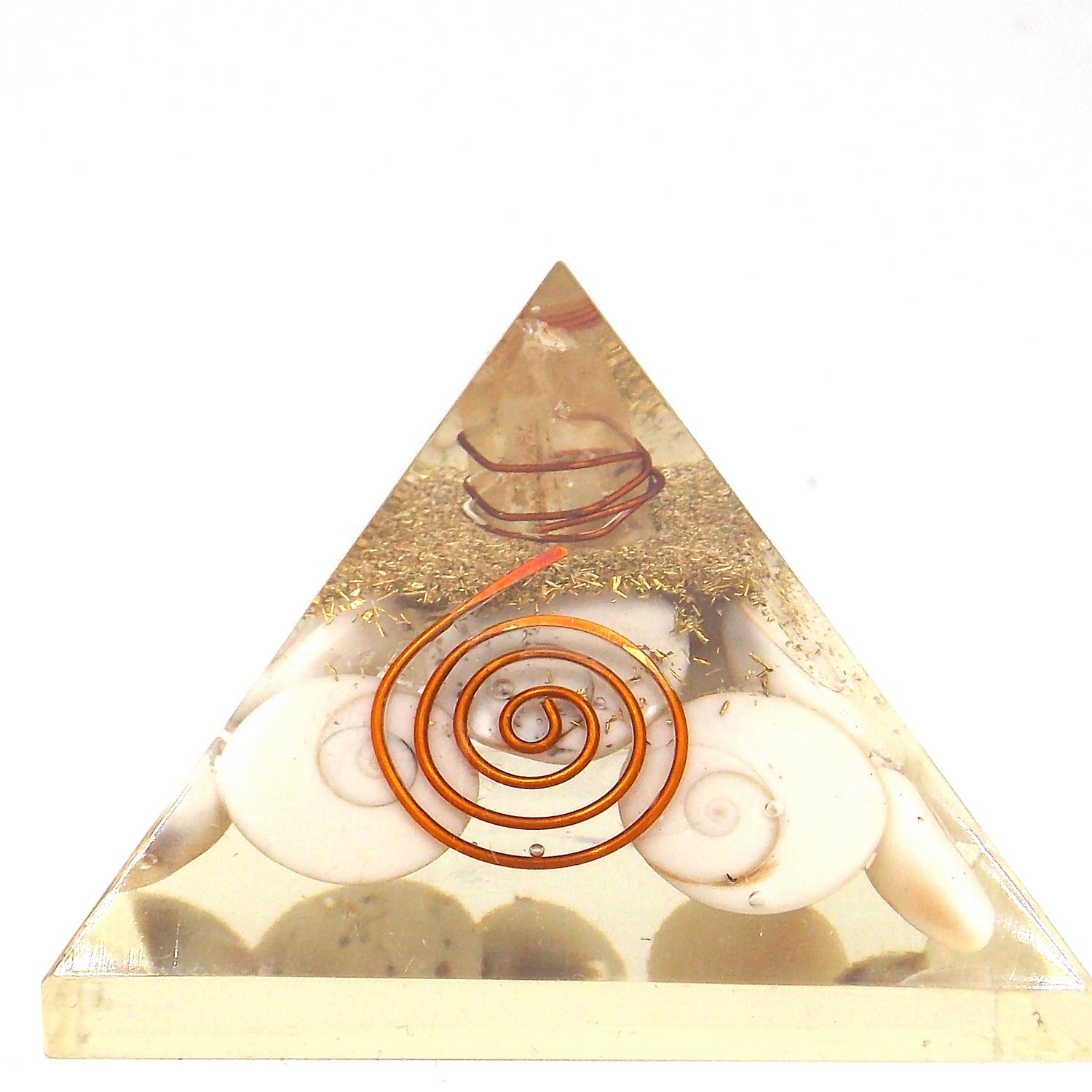 Pirámide de orgonita de aprox. 5-6cm de Ojo de Shiva