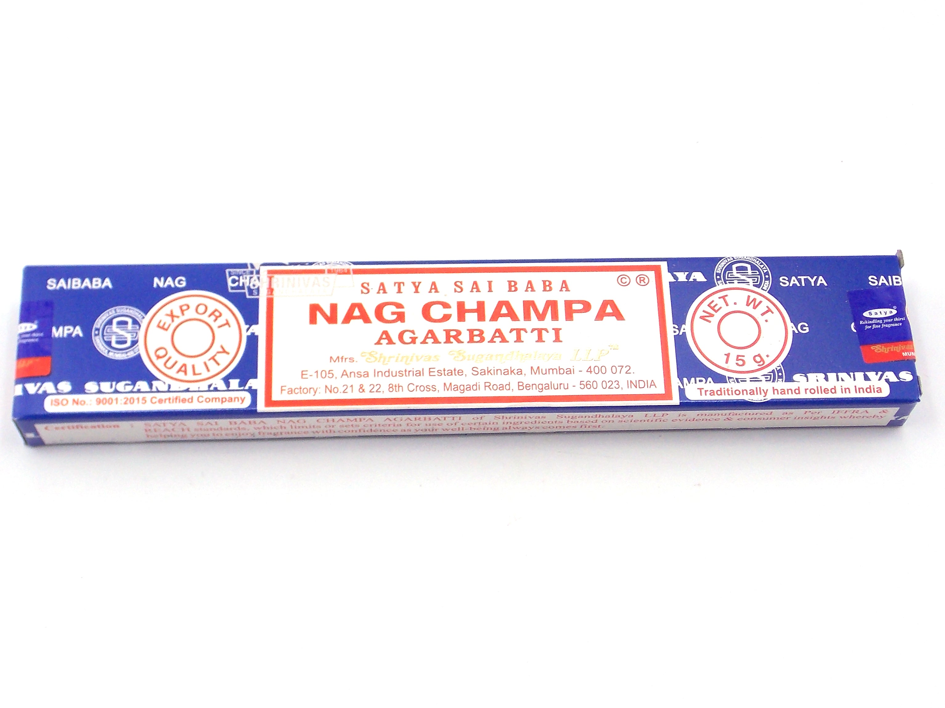 Incienso de marca Nag Champa
