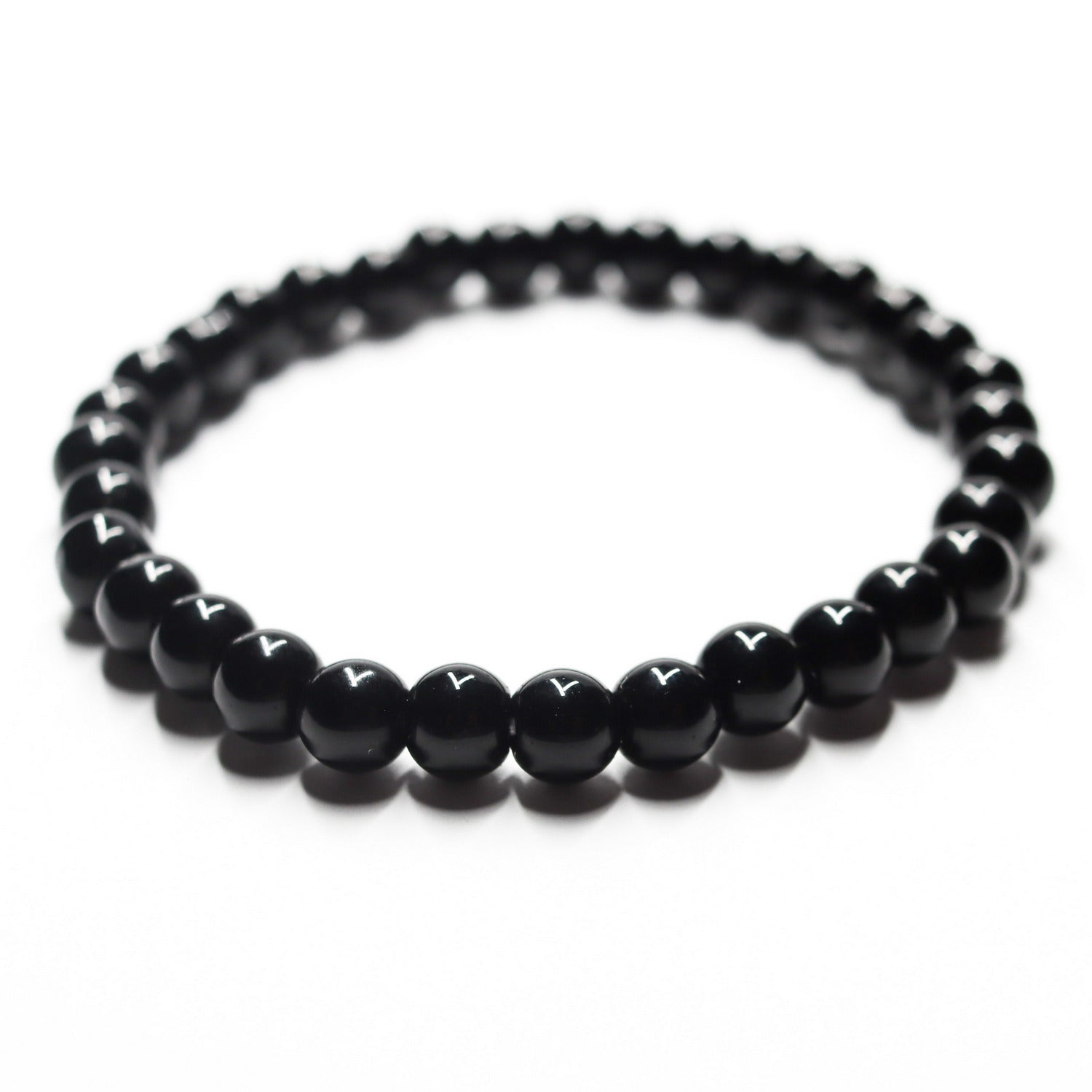 Pulsera de piedra natural de Ónix de 6mm